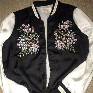 Floral Bomber Jacket